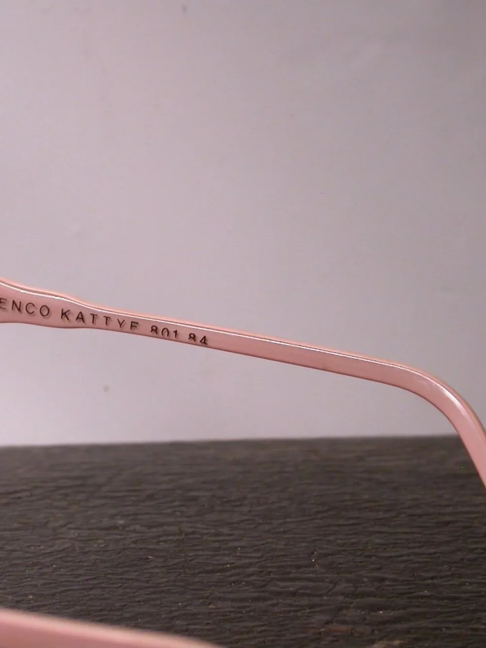 Vintage Emmanuelle Khanh Kenco Pink Sunglasses MAde in FRANCE